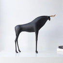 DecorBites™ Iron Horse Figurine: Abstract Animal Cattle Ornament for Home Decor