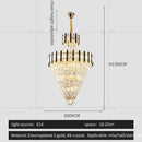 Luxury black & gold decorbites crystal chandelier light living room