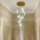 DecorBites™ Crystal LED Stair Slinglight for Nordic Living Room, Villa, and Restaurant
