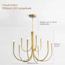DecorBites™ French Style Black Pendant Light Chandelier - Luxury LED Ceiling Lamp