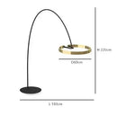 DecorBites™ Circular Luminescence LED Floor Lamp for Living Room Bedroom Hotel Decor