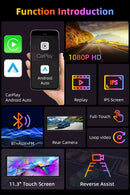Vtopek Carplay Screen for Car, 11.3" HD Portable
