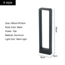 DecorBites™ LED Lawn Lamp: Waterproof 10W Modern Aluminum Garden Light for Villa Courtyard Landscape and Bollards