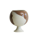 DecorBites™ Irregular Grain Spherical Ceramic Vase for Home Decoration and Floral Arrangements