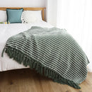 DecorBites™ Knitted Nordic White Casual Blanket - Soft & Comfortable Sofa Throw Bed End Cover for Home Decor & Travel