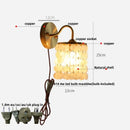 DecorBites™ Conch Copper LED Wall Light Fixture with Pull Chain Switch