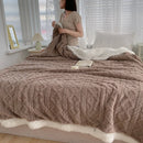 DecorBites™ Lambswool Coral Flannel Blanket for Home & Office - Cozy Sofa & Bed Cover