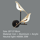 DecorBites™ Gold Magpie Bird Ceiling Chandelier: Modern Home Interior Lighting for Living Dining Kitchen