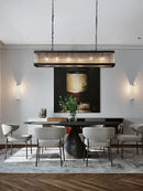 DecorBites™ Kristal Glass Rectangle Pendant Lights - Nordic Classic Dining Table Luminaire