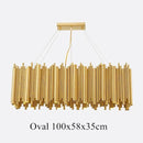 DecorBites™ Gold Stainless Steel Chandelier LED Project Lamp