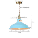 DecorBites™ Blue Iron Art LED Pendant Light, Nordic Modern Style for Home and Commercial Spaces