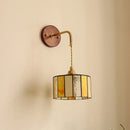 DecorBites™ Adjustable LED Wall Lamp Sconce Copper Wood Glass Stair Light