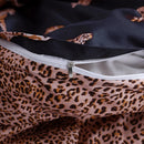 DecorBites™ Dark Flower Print Duvet Cover Set - Queen King Twin Home Bedding Quilt Covers