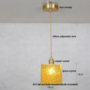 DecorBites™ Glass Crystal LED Pendant Light - Adjustable Luxury Fixture for Kitchen, Foyer, Bathroom