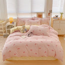 DecorBites™ Cotton Printed Bedding Set: Cozy, Breathable, All Seasons Comforter Set