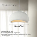 DecorBites™ Handmade Wabi Sabi Chandelier Modern LED Pendant Lamp for Nordic Restaurant Island