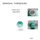 DecorBites™ Clear Glass Pendant Light Dimmable LED Luxury Hanging Lamp