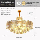 DecorBites™ Golden Branch Crystal Chandelier for Bedroom & Living Room