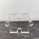 DecorBites™ Crystal Geometric Puzzle Glass Sculpture Home Decor Figurine
