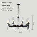 DecorBites™ Gold Metal Glass LED Pendant Lights Chain Hanging Lamp