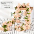 DecorBites™ 250cm Rose Flowers Vine Garland Autumn Cane Backdrop Decor