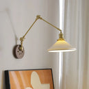 DecorBites™ LED Wall Lamps Pull Chain Switch Modern Stair Light Fixtures, Ceramic Copper