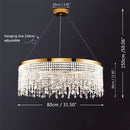 DecorBites™ Crystal Chandelier: Modern Nordic LED Pendant Lighting Fixture for Luxe Home Decor