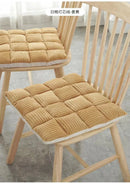 DecorBites™ Corduroy Cushion: Plaid Thickened Office Chair, Dining Chair, Sofa Floor Cushion