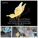 DecorBites™ LED Butterfly Wing Lace Hanging Lamps for Romantic Decoration and Party Lights