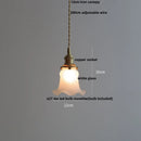 DecorBites™ Green Glass LED Pendant Lights, Adjustable Nordic Modern Hang Lamp for Bedroom, Kitchen, Hotel