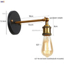 DecorBites™ Gold Industrial LED Wall Lamp for Loft Stair, Coffee Bar, Bedroom