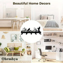 5 Hooks Coat Hanger Birds Decoration Wall Mounted Coat Rack Tree Coat Hook Rack Entryway Wall Coat Rack Hanger Metal Coat Hanger