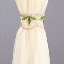 DecorBites™ Lace Embroider Anti-Mosquito Net Door Curtains - Pleated Design for Light and Air Flow