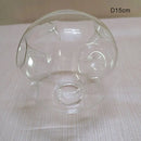 DecorBites™ Gray Glass Shade Replacement for E27 Lamp with Screw Fitter Opening