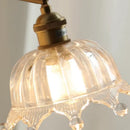 DecorBites™ Crown Glass LED Wall Lights Brass Switch Stair Fixtures