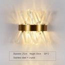 DecorBites™ Glass Rod Crystal Wall Sconce: Modern Luxury Bedroom Living Room Light