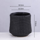 DecorBites™ Gold Ceramic Flower Pot Succulent Vase Terrarium Plant Pots for Home Balcony Decor