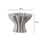 DecorBites™ Geometric Ceramic Flower Pot Sculpture Home Decor