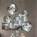 DecorBites™ Lava Glass LED Chandelier Pendant Light Modern Indoor Hanging Lamp for Home Decor
