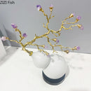 DecorBites™ Gold Gourd Branches Luxury Ornaments Feng Shui Home Decor Crafts