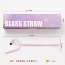 DecorBites™ Glass Flower Handle Stir Bar for Coffee Cocktails Mixology and Home Parties