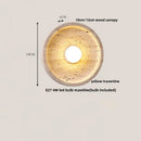 DecorBites™ LED Wall Lights Yellow Travertine Interior Home Decor Bedside Lamp