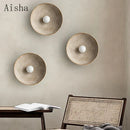 DecorBites™ Japanese Style Resin Wall Lamp - Retro Round Sconces Fixture