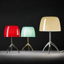DecorBites™ Glass Shade Table Lamp: Designer Tripod Desk Light for Bedroom