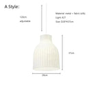 DecorBites™ Japanese Nordic Design LED Silk Pendant Lights for Living Room and Restaurant