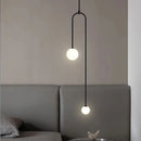 DecorBites™ Gold Glass Ball Pendant - Modern Hanging Lamp for Living Room Bedroom