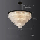 DecorBites™ Crystal LED Chandelier: Minimalist Luxury Lighting for Dinning Table