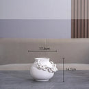 DecorBites™ Geometric Chain Porcelain Vase - Stylish Room Decor & Flower Vase