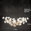 DecorBites™ Crystal Flower Chandelier: Luxury Ceiling Pendant Light for Home Decor