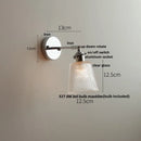 DecorBites™ Clear Glass LED Wall Sconce Pull Chain Modern Light Fixtures